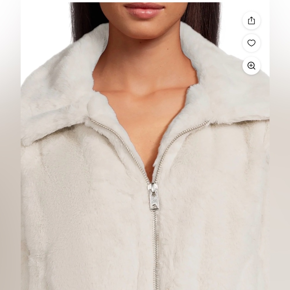 🤍 No Boundaries Faux Fur Bomber Jacket – Size XXL (19) - Picture 4 of 7